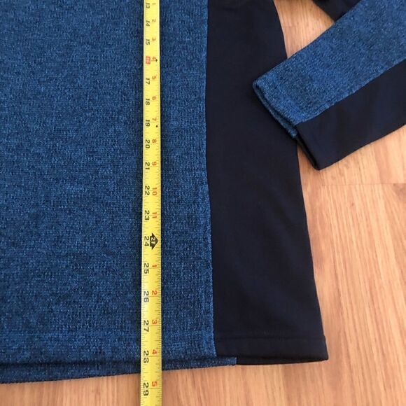 SPYDER Outbound 1/2 Zip Pullover Core Sweater Blue/Black/Orange - Picture 3 of 8